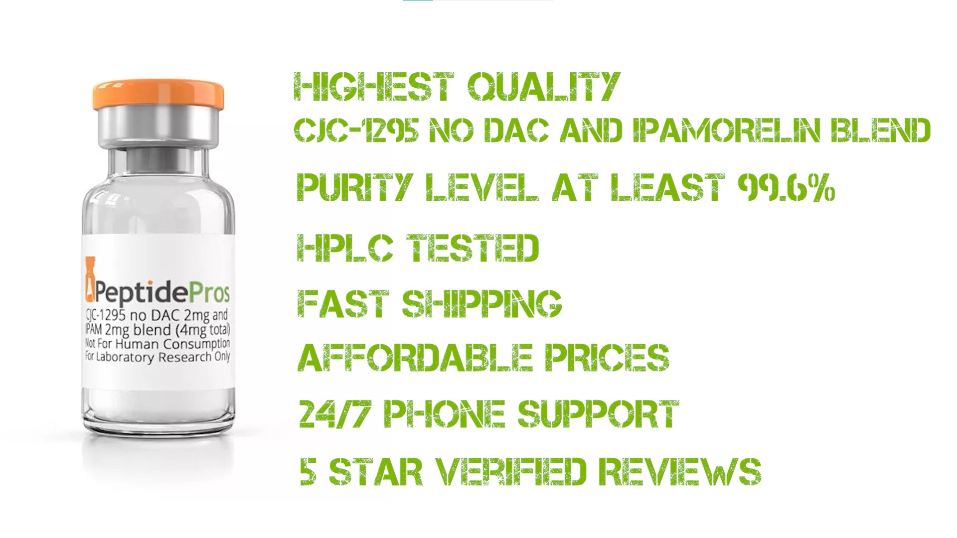 CJC-1295 NO DAC and IPAMORELIN BLEND (2mg each = 4mg total) - Image 5